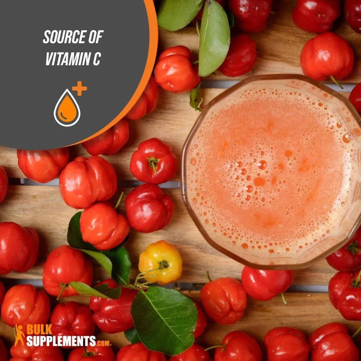 BULK SUPPLEMENTS - Bulk Supplements Acerola Cherry Extract Powder 250Gr. - The Red Vitamin MX - Suplementos Alimenticios - {{ shop.shopifyCountryName }}