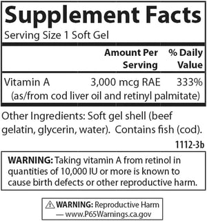 CARLSON - Carlson Vitamin A 25,000IU 250 Capsulas Blandas - The Red Vitamin MX - Suplementos Alimenticios - {{ shop.shopifyCountryName }}