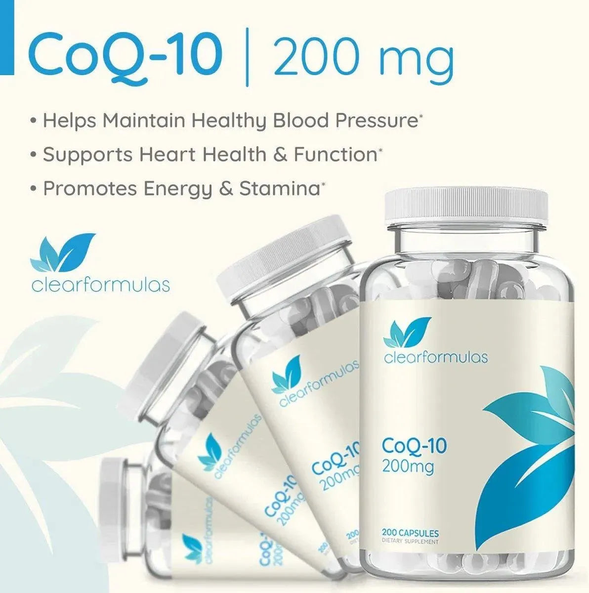 CLEARFORMULAS - Clear Formulas CoQ10 200Mg. 200 Capsulas - The Red Vitamin MX - Suplementos Alimenticios - {{ shop.shopifyCountryName }}