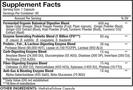 CODEAGE - Codeage Digestive Enzymes 180 Capsulas - The Red Vitamin MX - Suplementos Alimenticios - {{ shop.shopifyCountryName }}