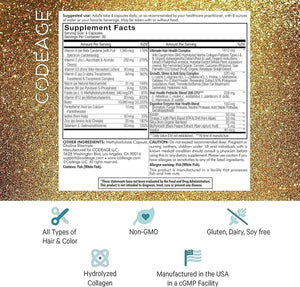 CODEAGE - Codeage Hair Vitamins 120 Capsulas - The Red Vitamin MX - Suplementos Alimenticios - {{ shop.shopifyCountryName }}
