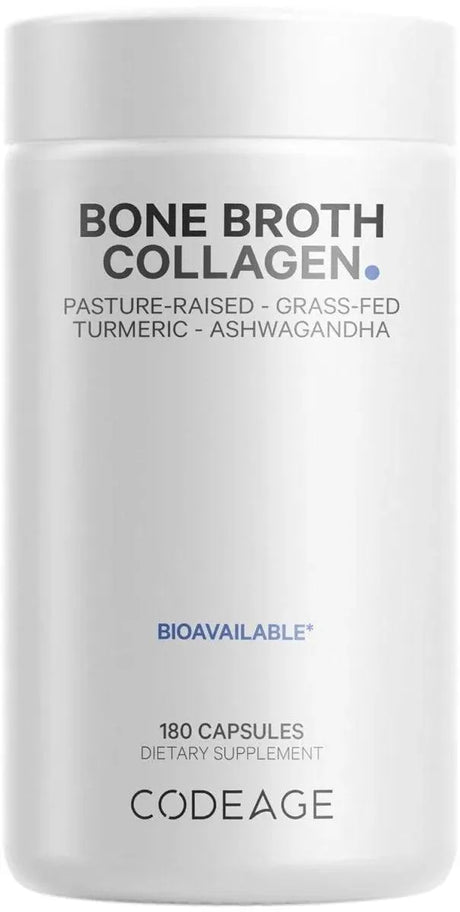 CODEAGE - Codeage Organic Bone Broth Collagen Peptides 180 Capsulas - The Red Vitamin MX - Suplementos Alimenticios - {{ shop.shopifyCountryName }}