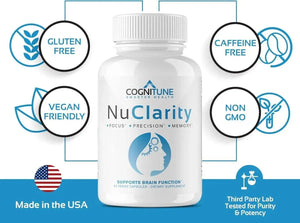 COGNITUNE - CogniTune NuClarity Premium Nootropic Brain Supplement 60 Capsulas - The Red Vitamin MX - Suplementos Alimenticios - {{ shop.shopifyCountryName }}