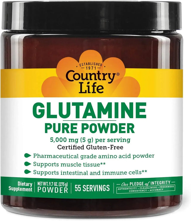 COUNTRY LIFE - Country Life Glutamine Pure Powder 5000Mg. 55 Servicios 275Gr. - The Red Vitamin MX - Suplementos Alimenticios - {{ shop.shopifyCountryName }}