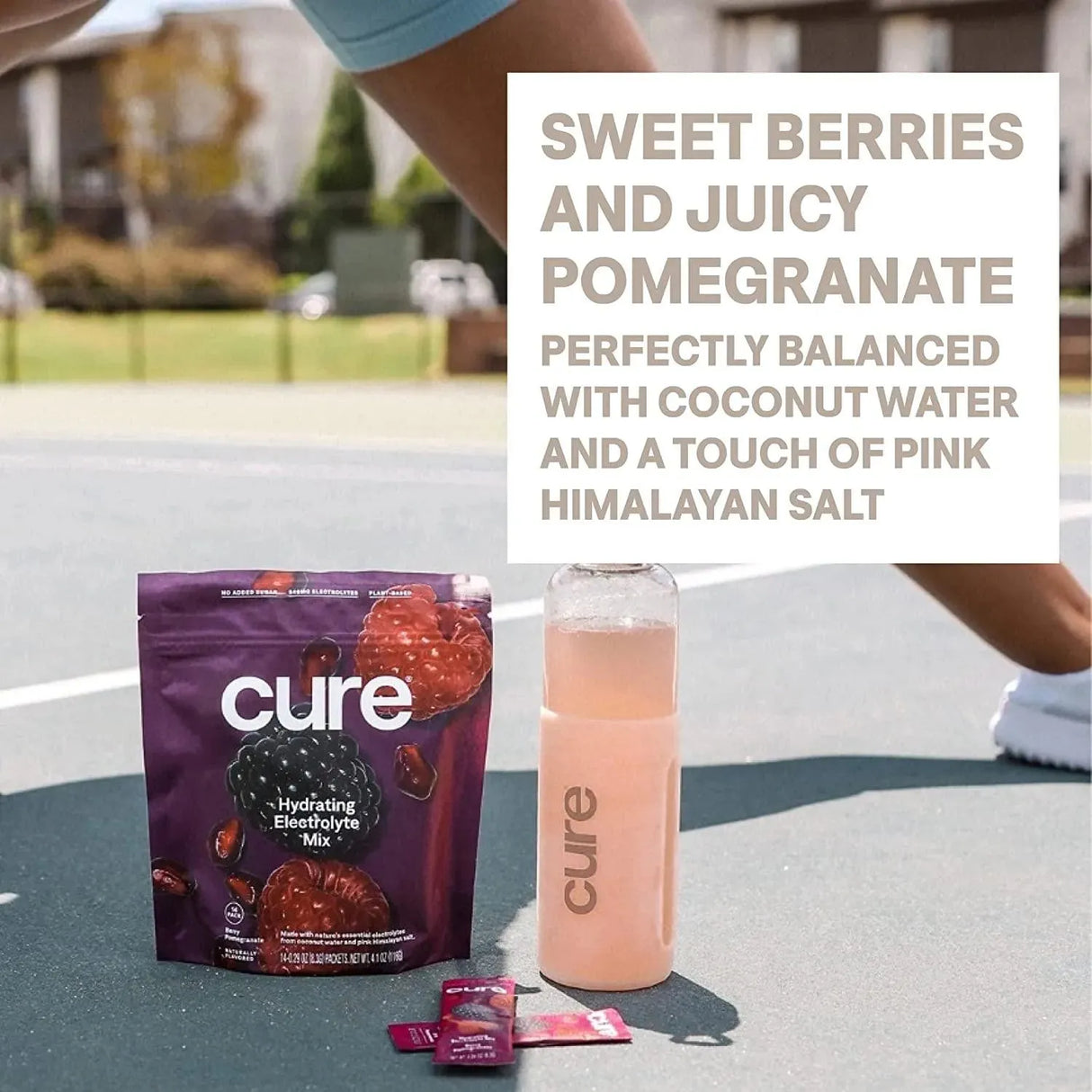 CURE - Cure Hydrating Electrolyte Mix Berry Pomegranate 14 Paquetes - The Red Vitamin MX - Suplementos Alimenticios - {{ shop.shopifyCountryName }}