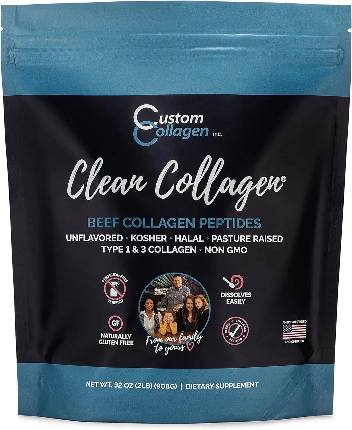 CUSTOM COLLAGEN - Custom Collagen Collagen Peptides Powder 908Gr. - The Red Vitamin MX - Suplementos Alimenticios - {{ shop.shopifyCountryName }}