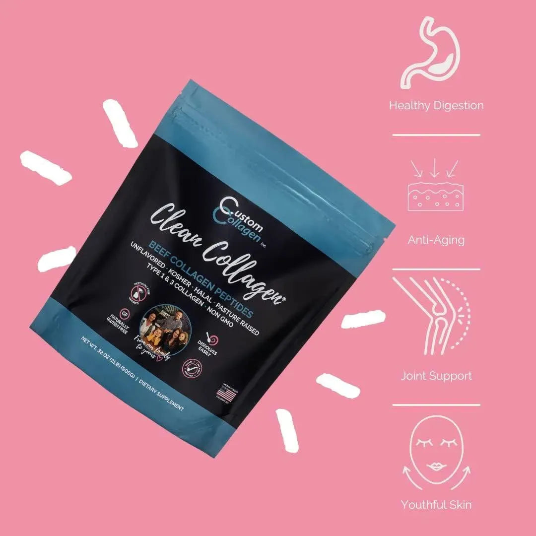 CUSTOM COLLAGEN - Custom Collagen Collagen Peptides Powder 908Gr. - The Red Vitamin MX - Suplementos Alimenticios - {{ shop.shopifyCountryName }}