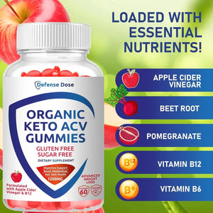 DEFENSE DOSE - Defense Dose Organic Keto ACV Gummy Advanced Weight Loss 60 Gomitas - The Red Vitamin MX - Suplementos Alimenticios - {{ shop.shopifyCountryName }}