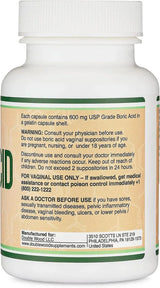 DOUBLE WOOD SUPPLEMENTS - Double Wood Supplements Boric Acid Suppositories 60 Supositorios - The Red Vitamin MX - Supositorios De Ácido Bórico - {{ shop.shopifyCountryName }}