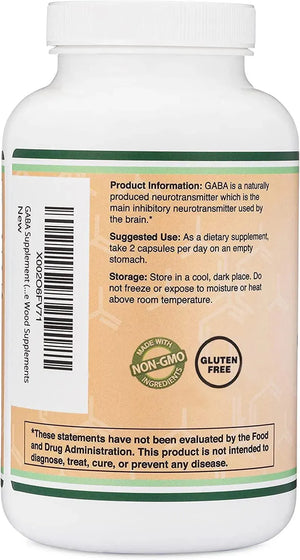 DOUBLE WOOD SUPPLEMENTS - Double Wood Supplements GABA 1000Mg. 300 Capsulas - The Red Vitamin MX - Suplementos Alimenticios - {{ shop.shopifyCountryName }}