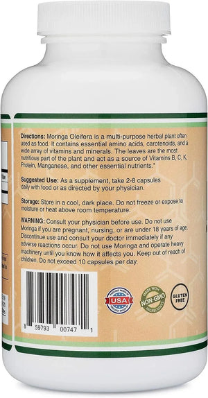 DOUBLE WOOD SUPPLEMENTS - Double Wood Supplements Moringa 1000Mg. 210 Capsulas - The Red Vitamin MX - Suplementos Alimenticios - {{ shop.shopifyCountryName }}