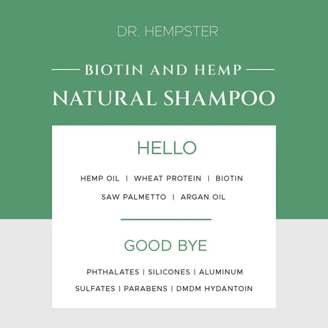 DR. HEMPSTER - DR. HEMPSTER Biotin Hair Loss Shampoo for Men & Women 503Ml. - The Red Vitamin MX - Shampoo Para Cabello - {{ shop.shopifyCountryName }}