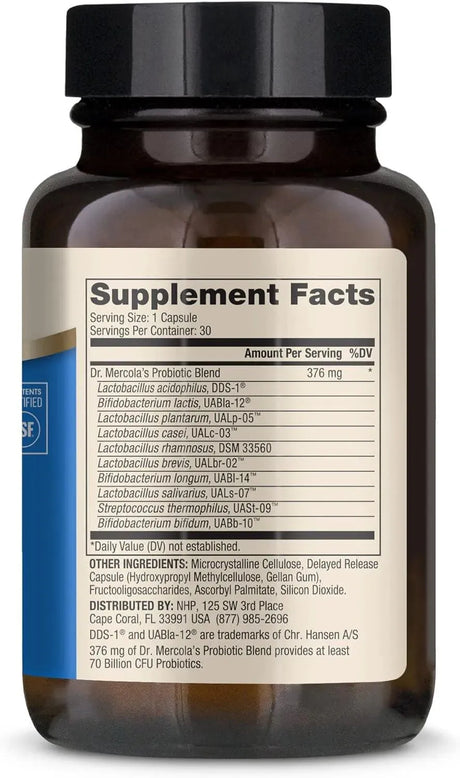 DR MERCOLA - Dr. Mercola Complete Probiotics 70 Billion CFU 30 Capsulas - The Red Vitamin MX - Suplementos Alimenticios - {{ shop.shopifyCountryName }}