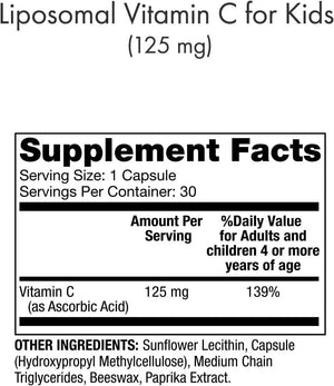 DR MERCOLA - Dr. Mercola Liposomal Vitamin C for Kids 30 Capsulas - The Red Vitamin MX - Suplementos Alimenticios - {{ shop.shopifyCountryName }}