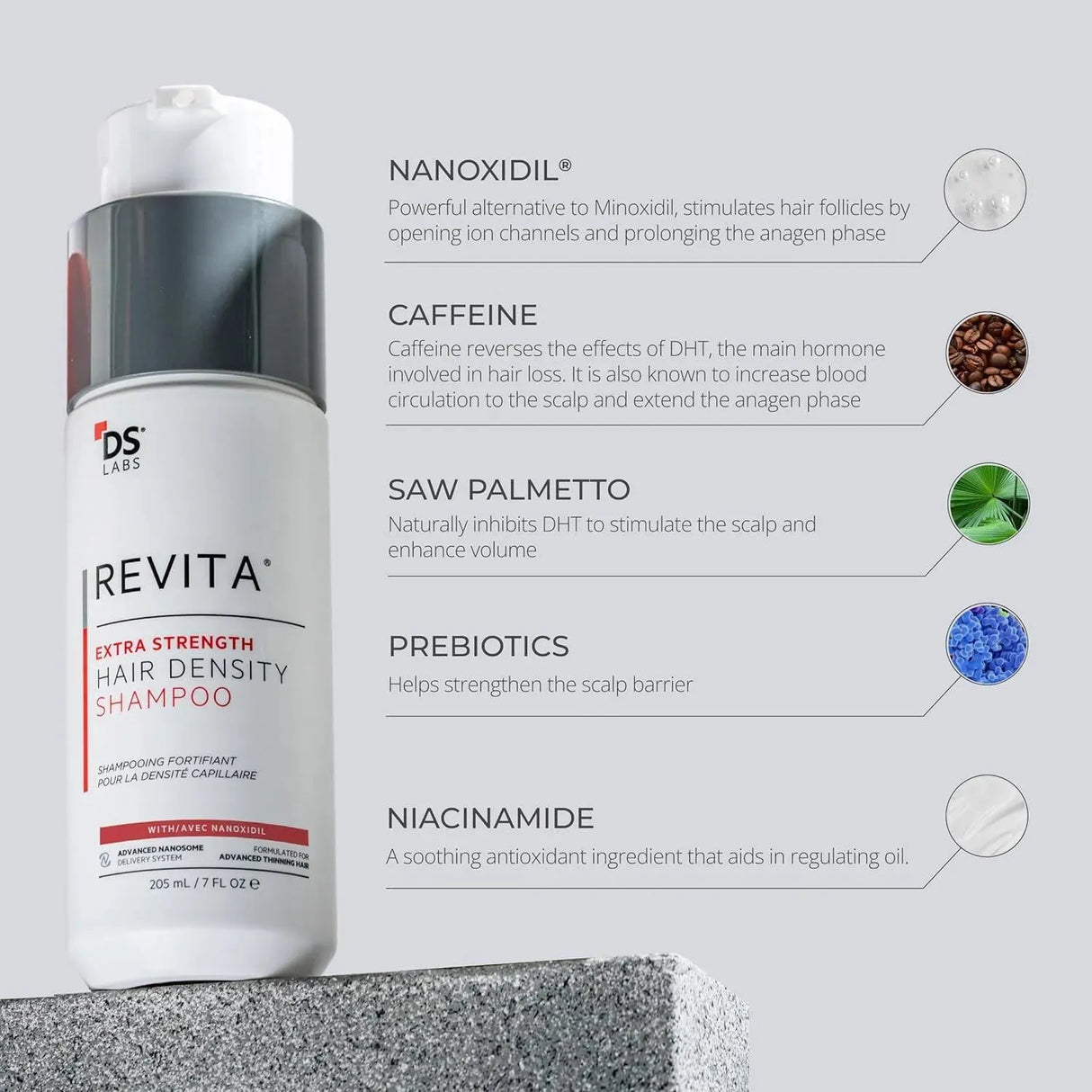 DS LABORATORIES - DS Laboratories Revita Extra Strength Shampoo 205Ml. - The Red Vitamin MX - Shampoo Para Cabello - {{ shop.shopifyCountryName }}