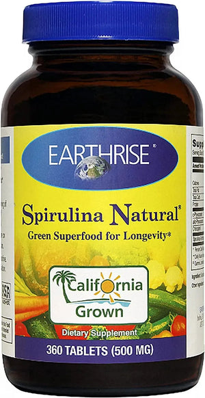 EARTHRISE - Earthrise Spirulina Natural 500Mg 360 Tabletas - The Red Vitamin MX - Suplementos Alimenticios - {{ shop.shopifyCountryName }}