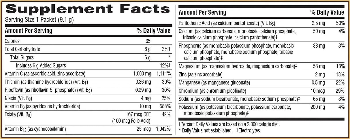 EMERGEN-C - Emergen-C 1000mg Vitamin C Powder 30 Paquetes - The Red Vitamin MX - Suplementos Alimenticios - {{ shop.shopifyCountryName }}