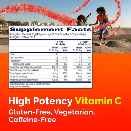 EMERGEN-C - Emergen-C Kidz Crystals On-the-Go 56 Paquetes - The Red Vitamin MX - Suplementos Alimenticios - {{ shop.shopifyCountryName }}