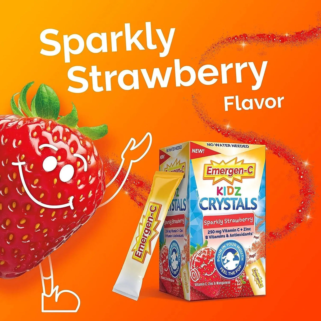 EMERGEN-C - Emergen-C Kidz Crystals On-the-Go 56 Paquetes - The Red Vitamin MX - Suplementos Alimenticios - {{ shop.shopifyCountryName }}