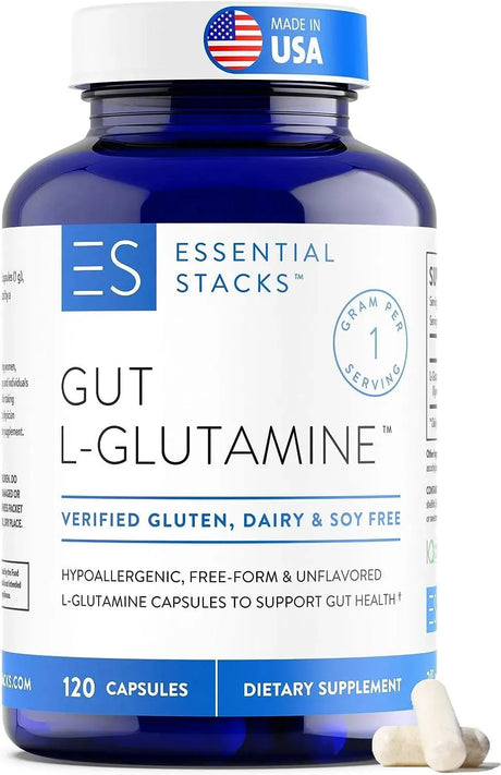 ESSENTIAL STACKS - Essential Stacks Gut L-Glutamine Capsules 1000Mg. 120 Capsulas - The Red Vitamin MX - Suplementos Alimenticios - {{ shop.shopifyCountryName }}
