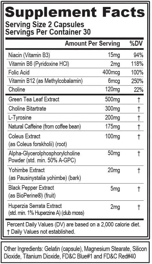 EVLUTION - EVL Thermogenic Fat Burner Pills 60 Capsulas - The Red Vitamin MX - Suplementos Alimenticios - {{ shop.shopifyCountryName }}