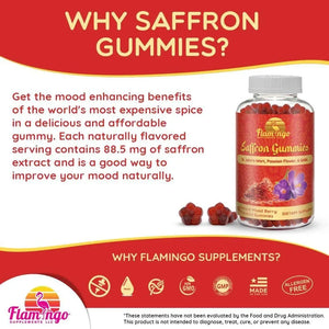 FLAMINGO SUPPLEMENTS - Flamingo Supplements Saffron Extract Gummies 60 Gomitas - The Red Vitamin MX - Suplementos Alimenticios - {{ shop.shopifyCountryName }}