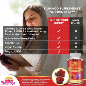 FLAMINGO SUPPLEMENTS - Flamingo Supplements Saffron Extract Gummies 60 Gomitas - The Red Vitamin MX - Suplementos Alimenticios - {{ shop.shopifyCountryName }}