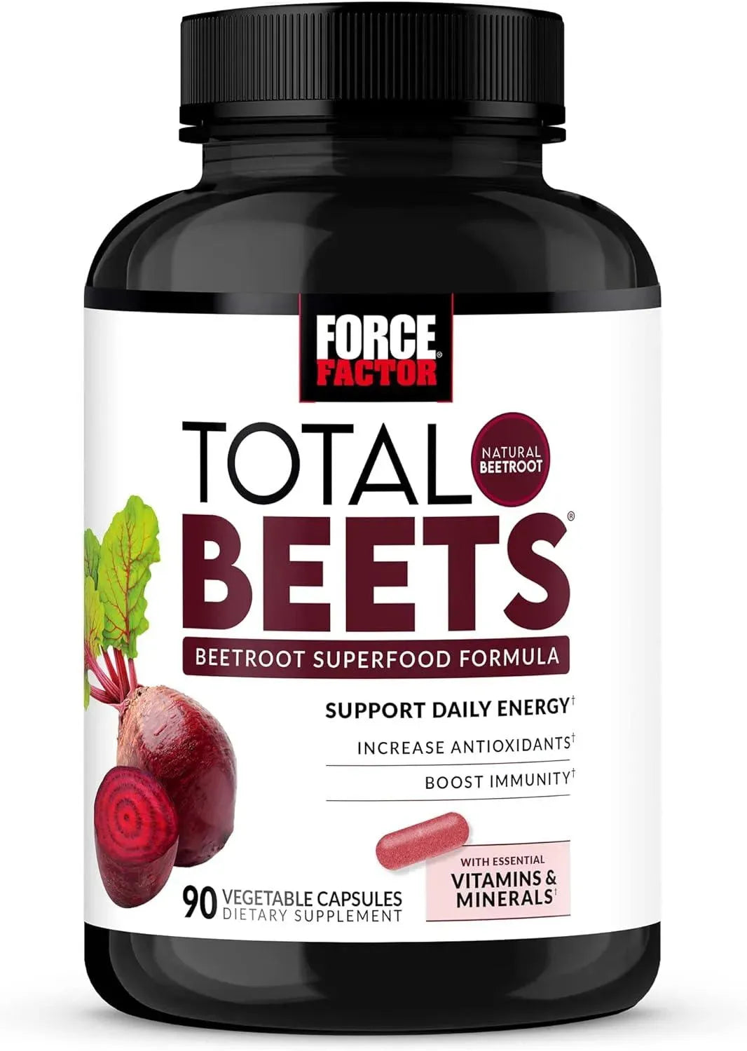 FORCE FACTOR - Force Factor Total Beets Beetroot Superfood Formula 90 Capsulas - The Red Vitamin MX - Suplementos Alimenticios - {{ shop.shopifyCountryName }}