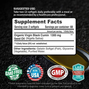 FRESH HEALTHCARE - Fresh Healthcare Black Seed Oil Capsules Cold Pressed 1300Mg. 120 Capsulas - The Red Vitamin MX - Suplementos Alimenticios - {{ shop.shopifyCountryName }}