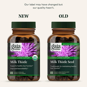 GAIA HERBS - Gaia Herbs Milk Thistle 120 Capsulas - The Red Vitamin MX - Suplementos Alimenticios - {{ shop.shopifyCountryName }}