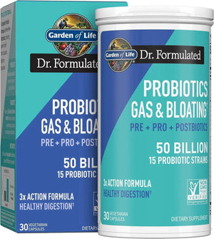 GARDEN OF LIFE - Garden of Life Dr Formulated Probiotics Gas & Bloating 30 Capsulas. - The Red Vitamin MX - Suplementos Alimenticios - {{ shop.shopifyCountryName }}