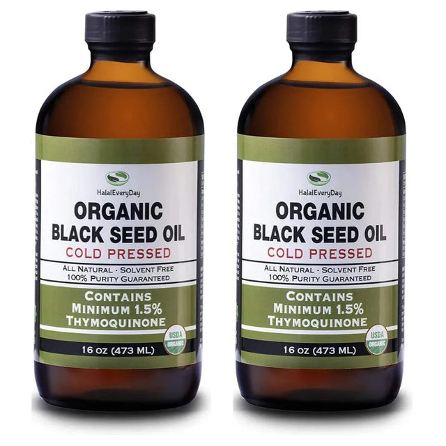 HALALEVERYDAY - HalalEveryDay Organic Black Seed Oil 473Ml. 2 Pack - The Red Vitamin MX - Suplementos Alimenticios - {{ shop.shopifyCountryName }}