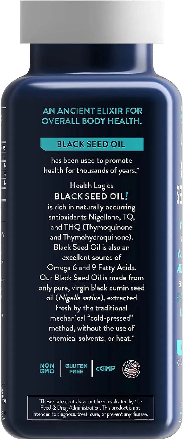 HEALTH LOGICS - Health Logics Black Seed Oil 100 Capsulas Blandas - The Red Vitamin MX - Suplementos Alimenticios - {{ shop.shopifyCountryName }}