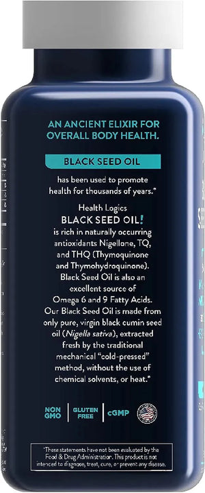 HEALTH LOGICS - Health Logics Black Seed Oil 100 Capsulas Blandas - The Red Vitamin MX - Suplementos Alimenticios - {{ shop.shopifyCountryName }}