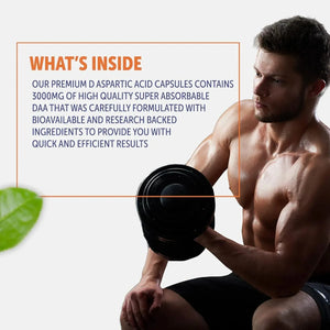 HEALTHFARE - Healthfare D-Aspartic Acid (DAA) 3000Mg. 200 Capsulas - The Red Vitamin MX - Suplementos Alimenticios - {{ shop.shopifyCountryName }}