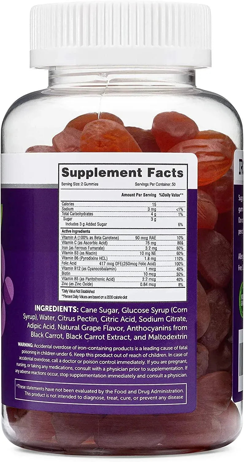 HERBATECH - Herbatech Iron Gummies 100 Gomitas - The Red Vitamin MX - Suplementos Alimenticios - {{ shop.shopifyCountryName }}