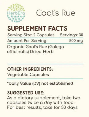 HERBERA - HerbEra Goat's Rue 400Mg. 60 Capsulas - The Red Vitamin MX - Suplementos Alimenticios - {{ shop.shopifyCountryName }}