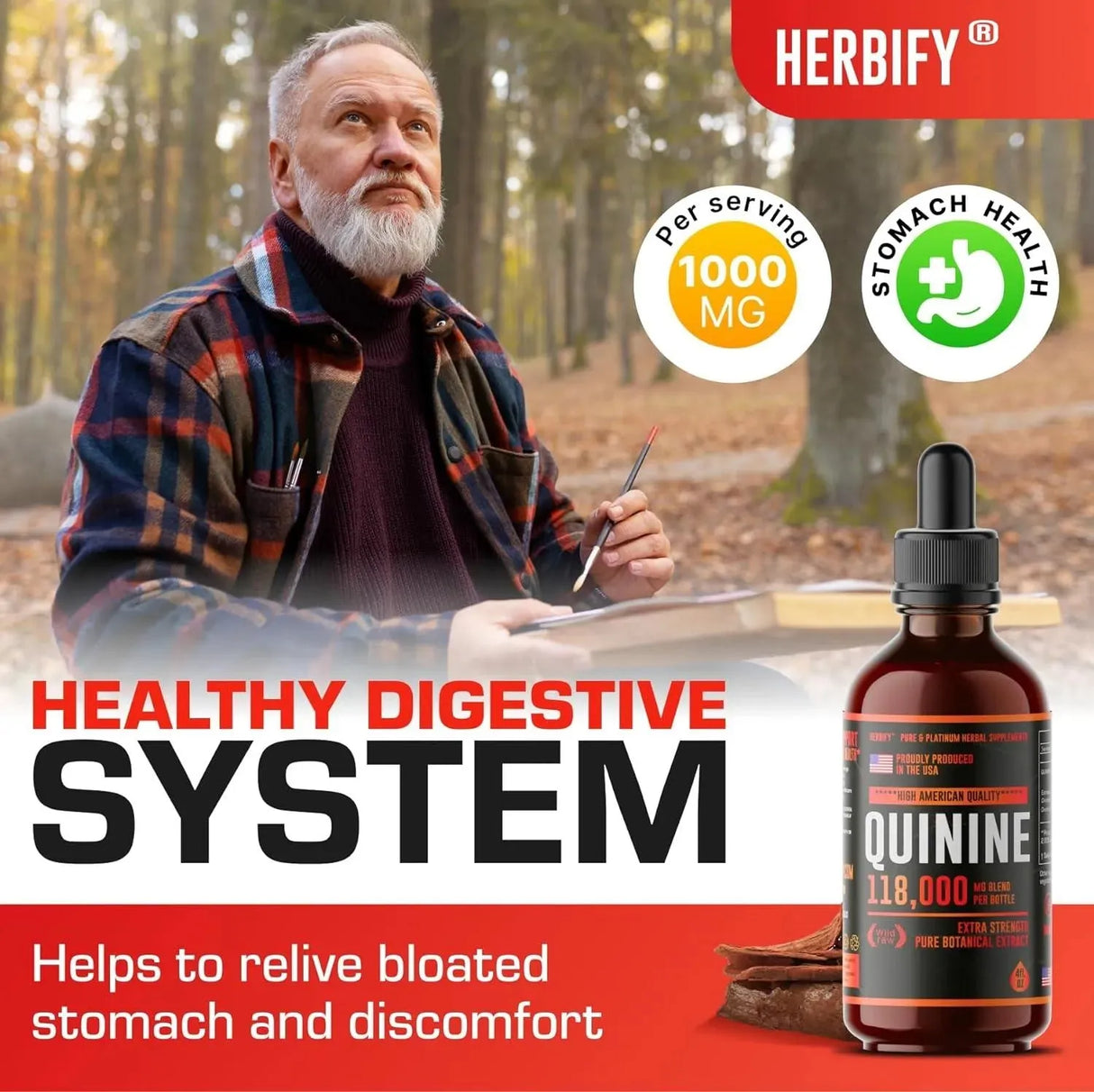 HERBIFY - Herbify Quinine Tincture 120Ml. - The Red Vitamin MX - Suplementos Alimenticios - {{ shop.shopifyCountryName }}