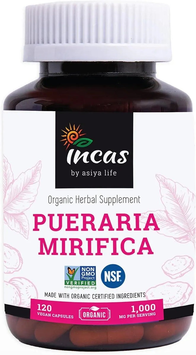 Pueraria Mirifica Capsules | 1000mg | 120 Capsules | Non-GMO &amp; Gluten