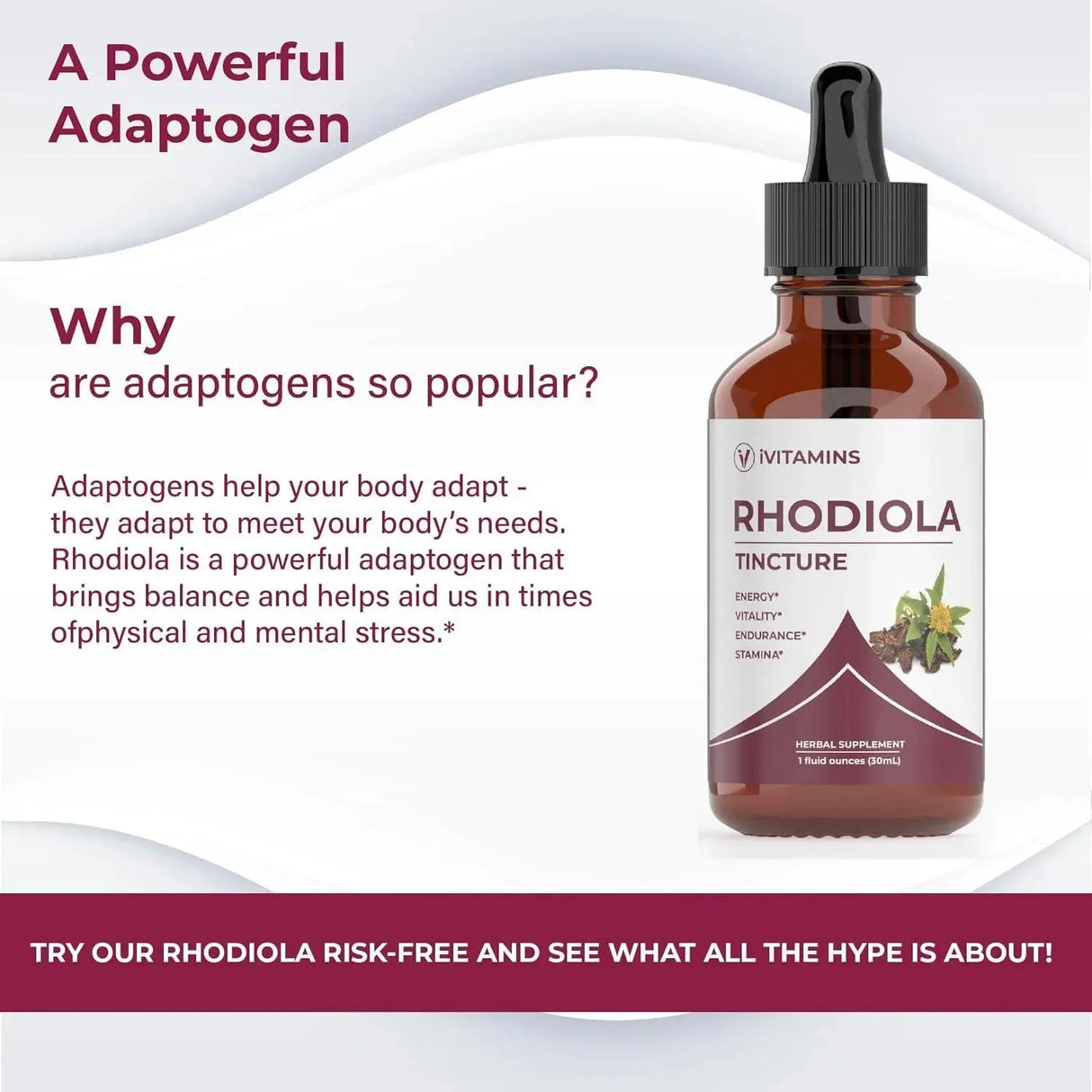IVITAMINS - iVitamins Rhodiola Rosea Tincture 30Ml. - The Red Vitamin MX - Suplementos Alimenticios - {{ shop.shopifyCountryName }}