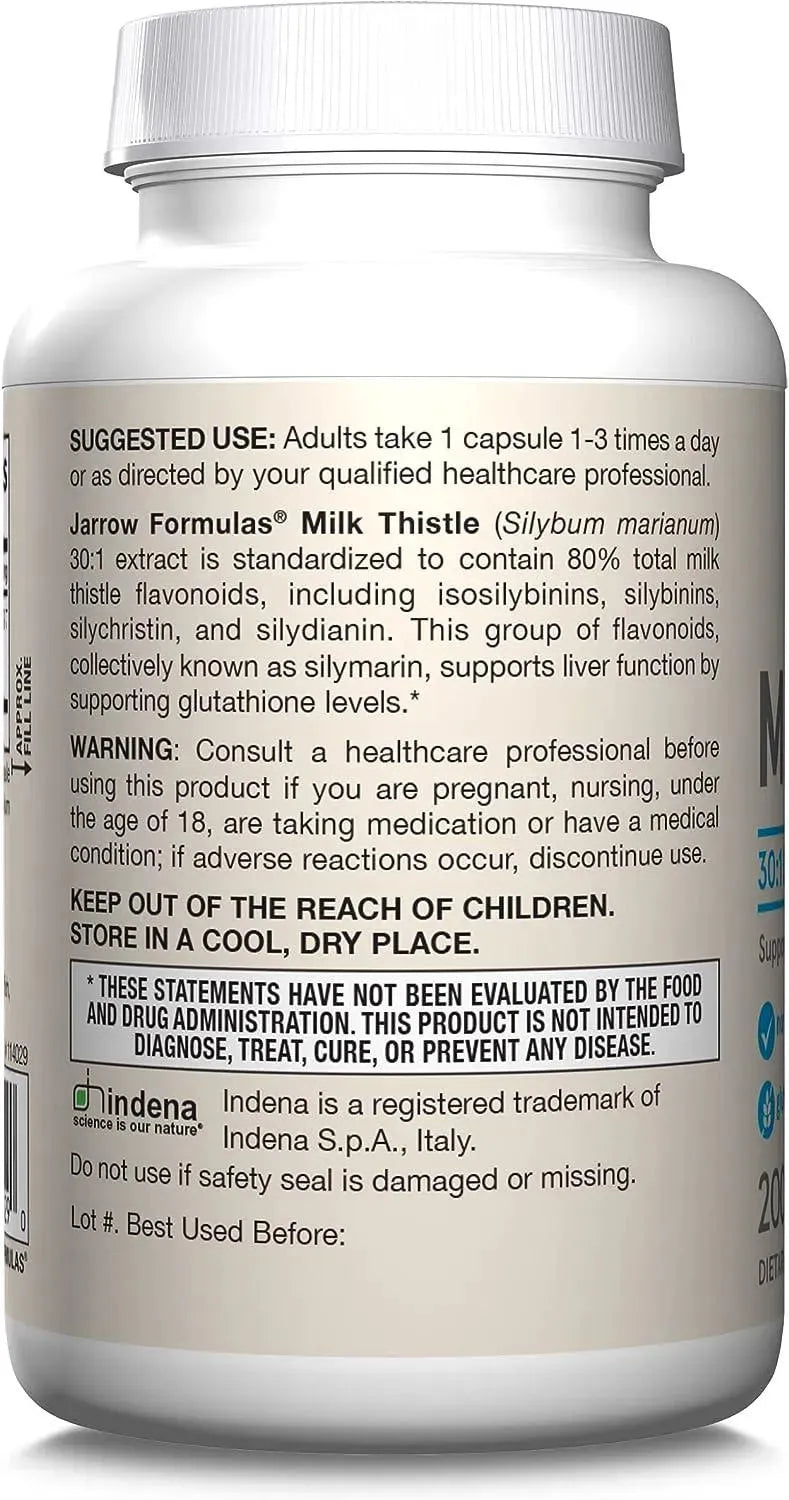 JARROW FORMULAS - Jarrow Formulas Milk Thistle 150Mg. 200 Capsulas - The Red Vitamin MX - Suplementos Alimenticios - {{ shop.shopifyCountryName }}
