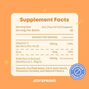 JOYSPRING - JoySpring Kids Vitamin C Drops 60Ml. - The Red Vitamin MX - Suplementos Alimenticios - {{ shop.shopifyCountryName }}