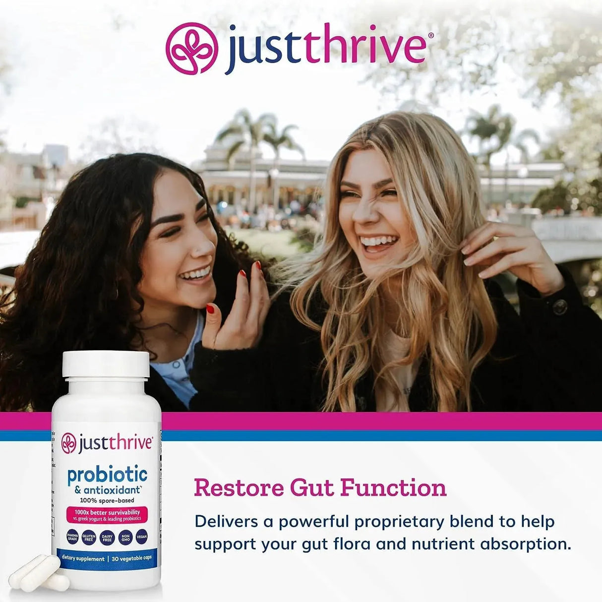 JUST THRIVE - Just Thrive Probiotic & Antioxidant 30 Capsulas - The Red Vitamin MX - Suplementos Alimenticios - {{ shop.shopifyCountryName }}