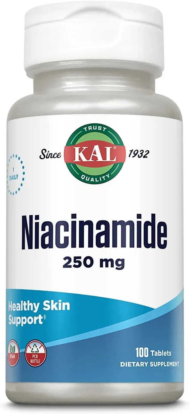 KAL - KAL Niacinamide 250Mg. 100 Tabletas - The Red Vitamin MX - Suplementos Alimenticios - {{ shop.shopifyCountryName }}