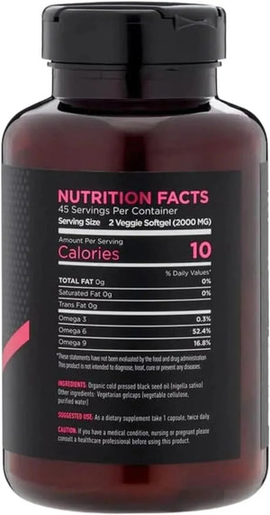 KIVA - Kiva Black Seed Oil 2000Mg. 90 Capsulas Blandas - The Red Vitamin MX - Suplementos Alimenticios - {{ shop.shopifyCountryName }}