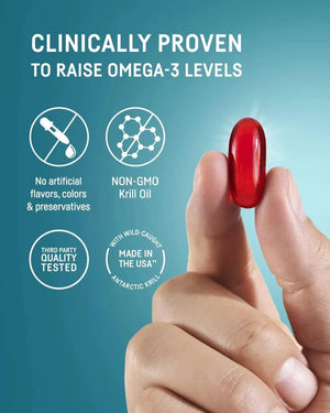 KORI KRILL - Kori Antarctic Krill Oil Omega-3 1200Mg. Max Strength 30 Capsulas Blandas - The Red Vitamin MX - Suplementos Alimenticios - {{ shop.shopifyCountryName }}