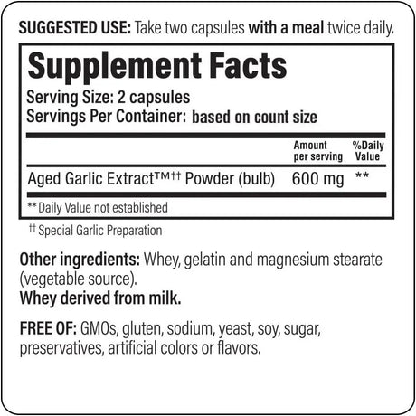 KYOLIC - Kyolic Aged Garlic Extract Formula 100 - 100 Capsulas - The Red Vitamin MX - Suplementos Alimenticios - {{ shop.shopifyCountryName }}