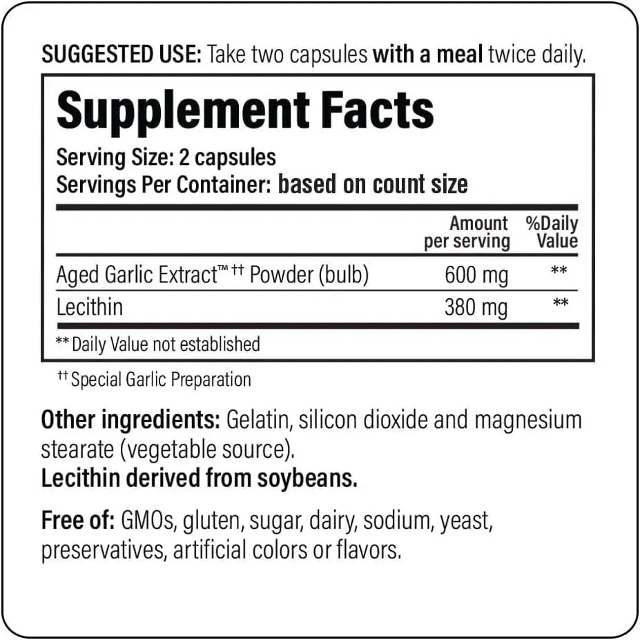 KYOLIC - Kyolic Aged Garlic Extract Formula 104 Cholesterol Health 300 Capsulas - The Red Vitamin MX - Suplementos Alimenticios - {{ shop.shopifyCountryName }}