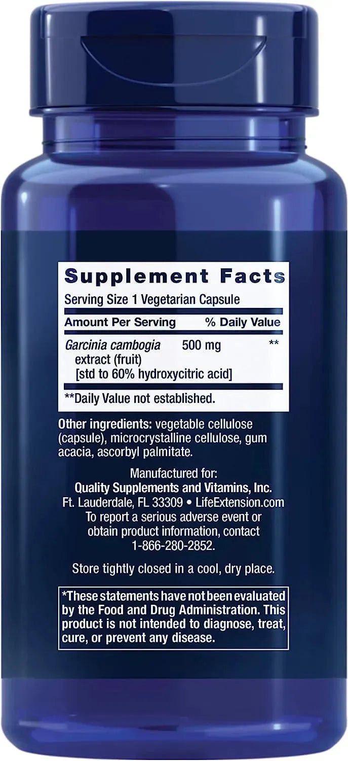LIFE EXTENSION - Life Extension Garcinia HCA Garcinia Ambogia Extract 90 Capsulas - The Red Vitamin MX - Suplementos Alimenticios - {{ shop.shopifyCountryName }}