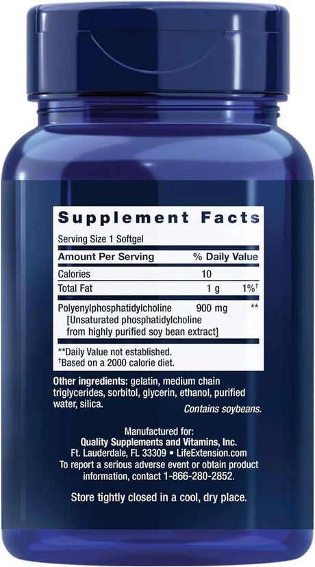 LIFE EXTENSION - Life Extension HepatoPro Polyunsaturated Phosphatidylcholine 60 Capsulas Blandas - The Red Vitamin MX - Suplementos Alimenticios - {{ shop.shopifyCountryName }}